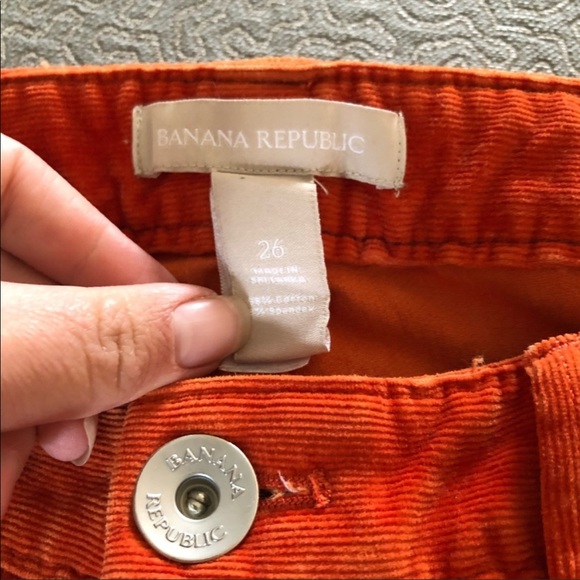 Banana republic orange corduroy pants Cords: 26 - Picture 5 of 8